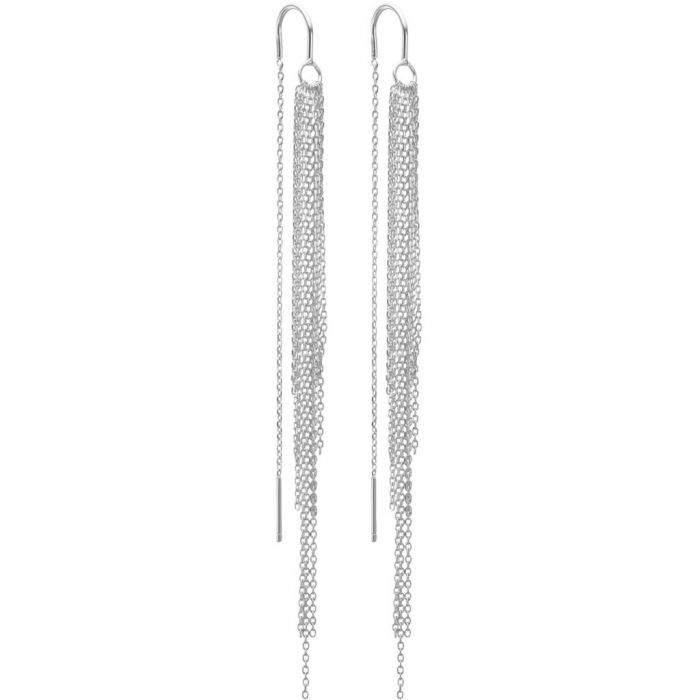 Waterfall earrings silver