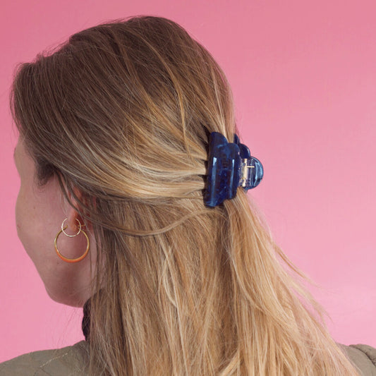 Mini Heaven hårklemme / Marmor blå