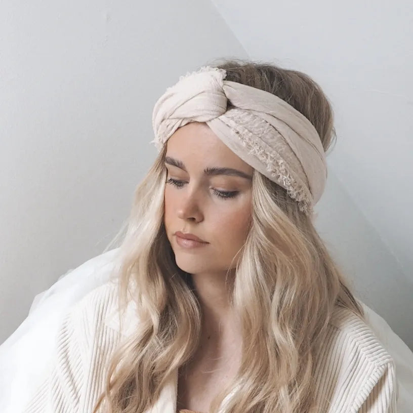 Sully tørklæde / Lys beige