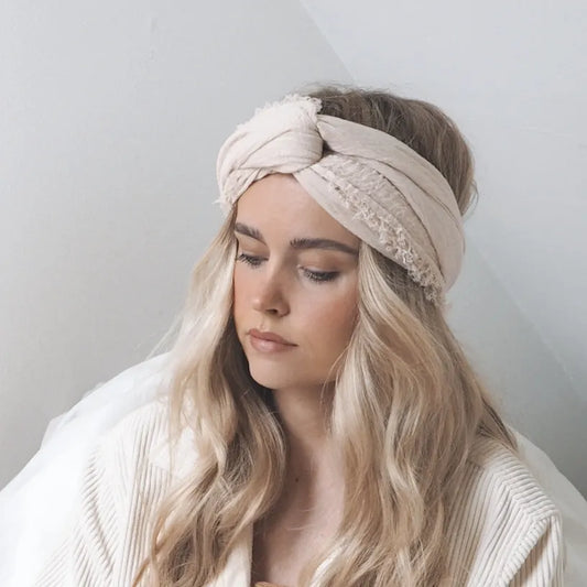 Sully tørklæde / Lys beige
