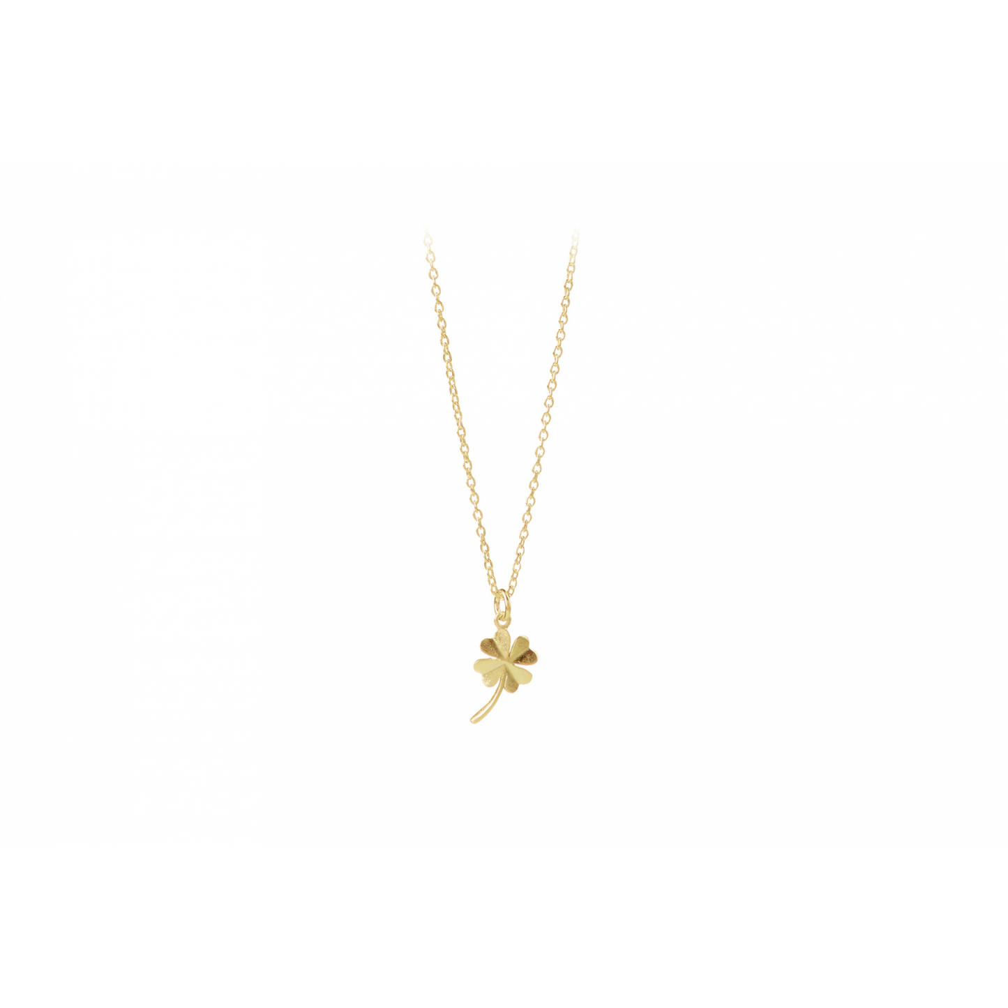 Clover necklace Gold