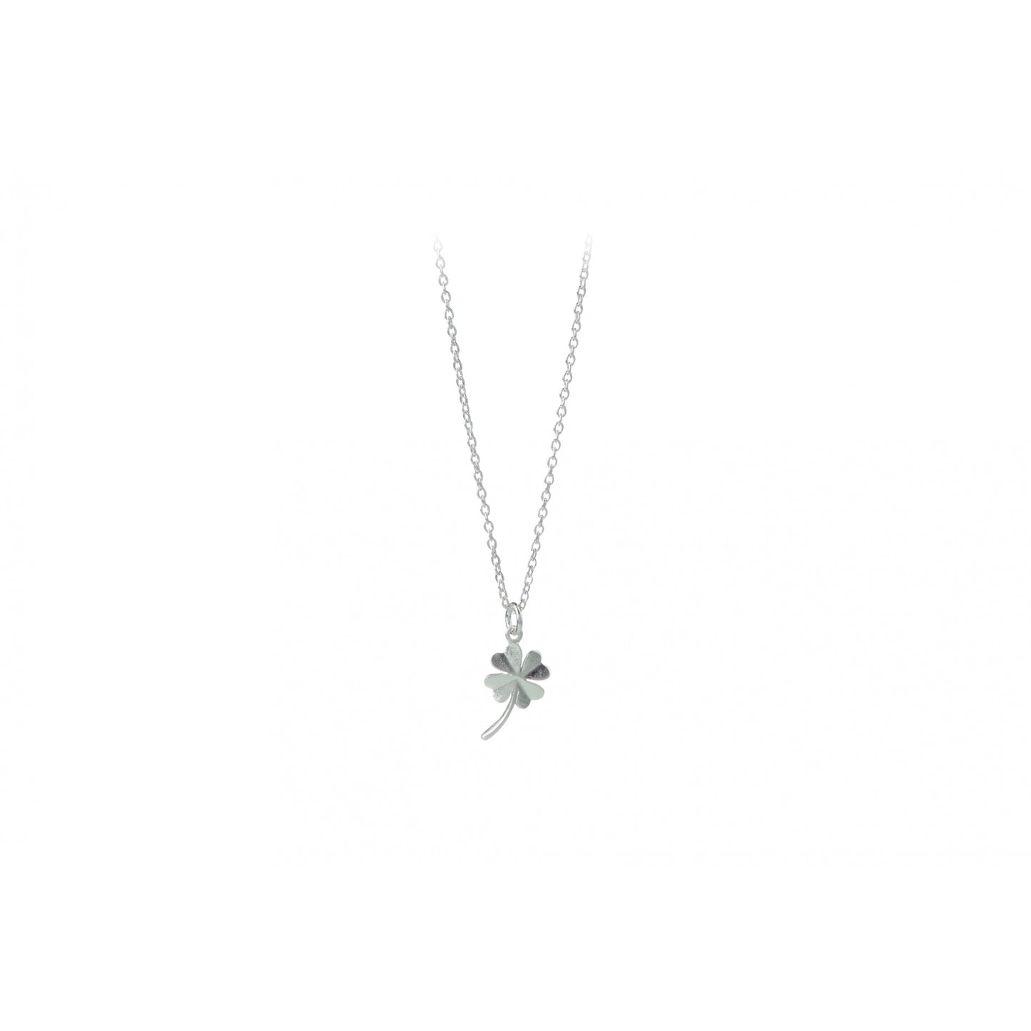 Clover necklace silver