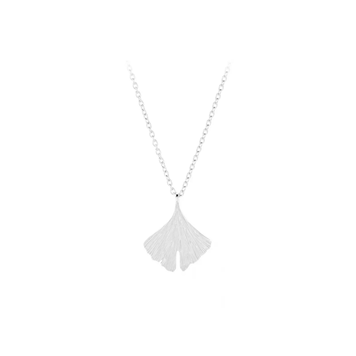 Biloba necklace silver