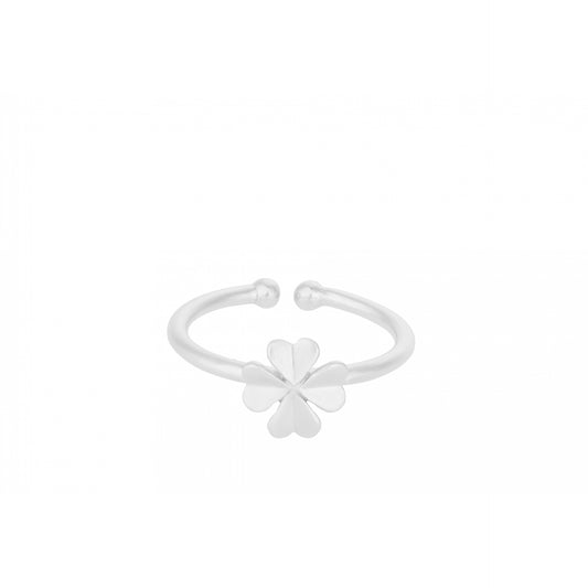 Clover ring silver