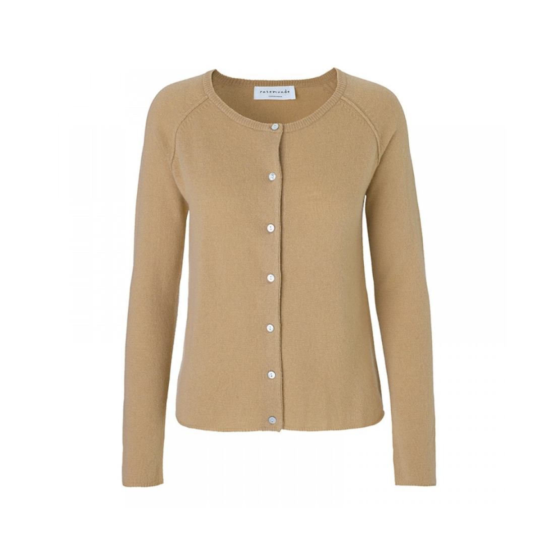 Uld- og cashmere cardigan / Light camel