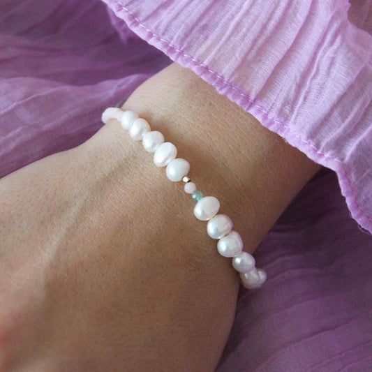 PlanBørnefonden Perlie Creme bracelet