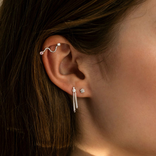 Tres petit etoile earring silver