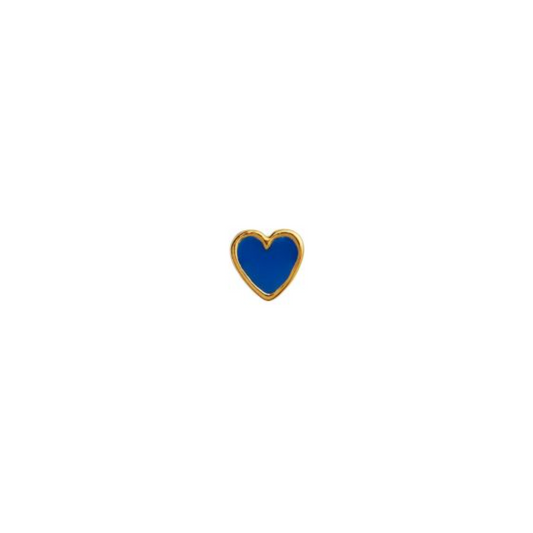 Petit love heart Cobalt Blue enamel