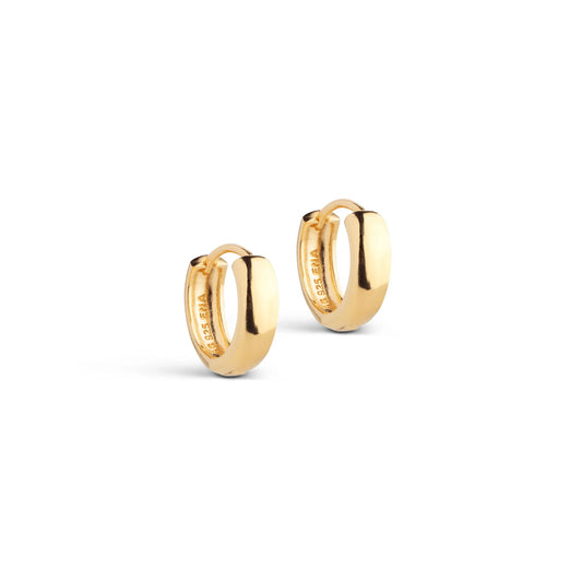 Classic Wide Hoops 5 mm - Gold