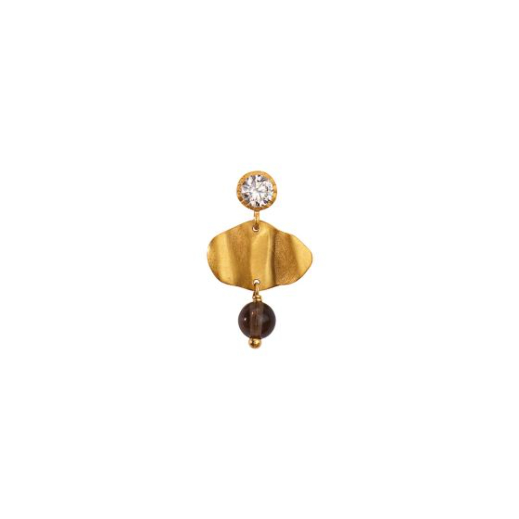 Petit Cleo Mocha Earring / Single