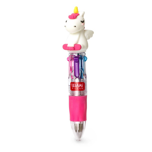 Mini Magic Rainbow Unicorn / Kuglepen med 4 farver