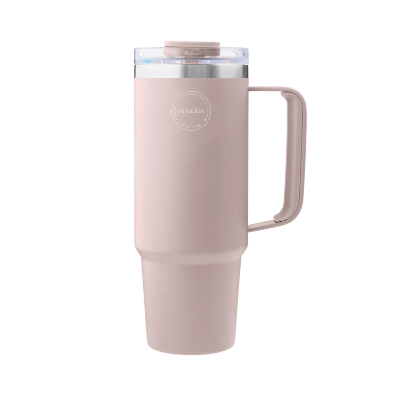 Thermo Cup with Straw 885 ml / Soft Rose