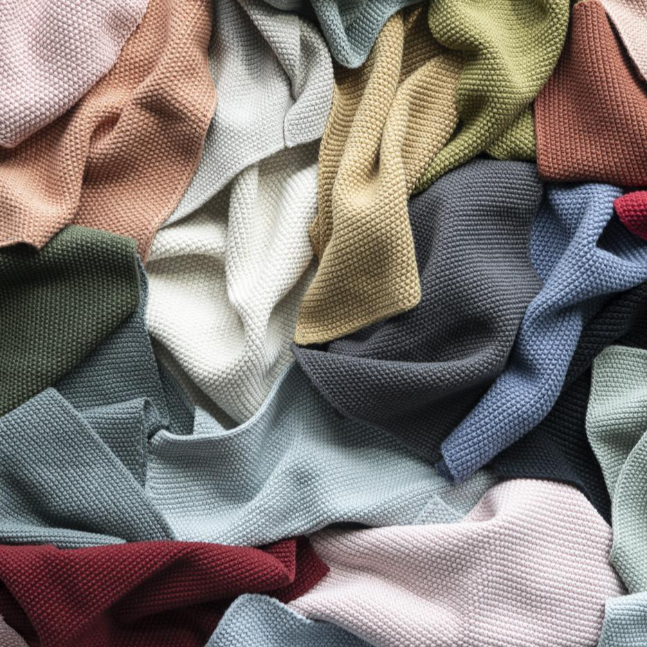 Karklud Mynte sand strikket