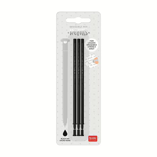 Refills til Erasable gel pens / 3 stk. / Sort