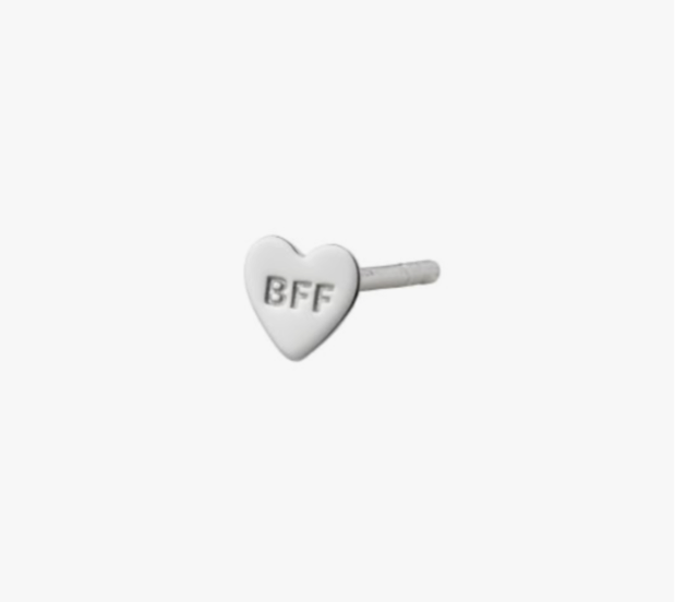BFF Earring Silver - Single