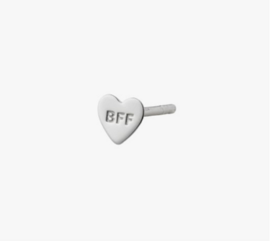 BFF Earring Silver - Single