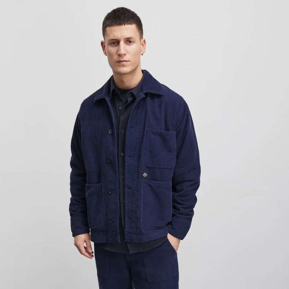 Cotton Cord Chore Jacket / Deep Well (Navy Blue) - NYHEDER!