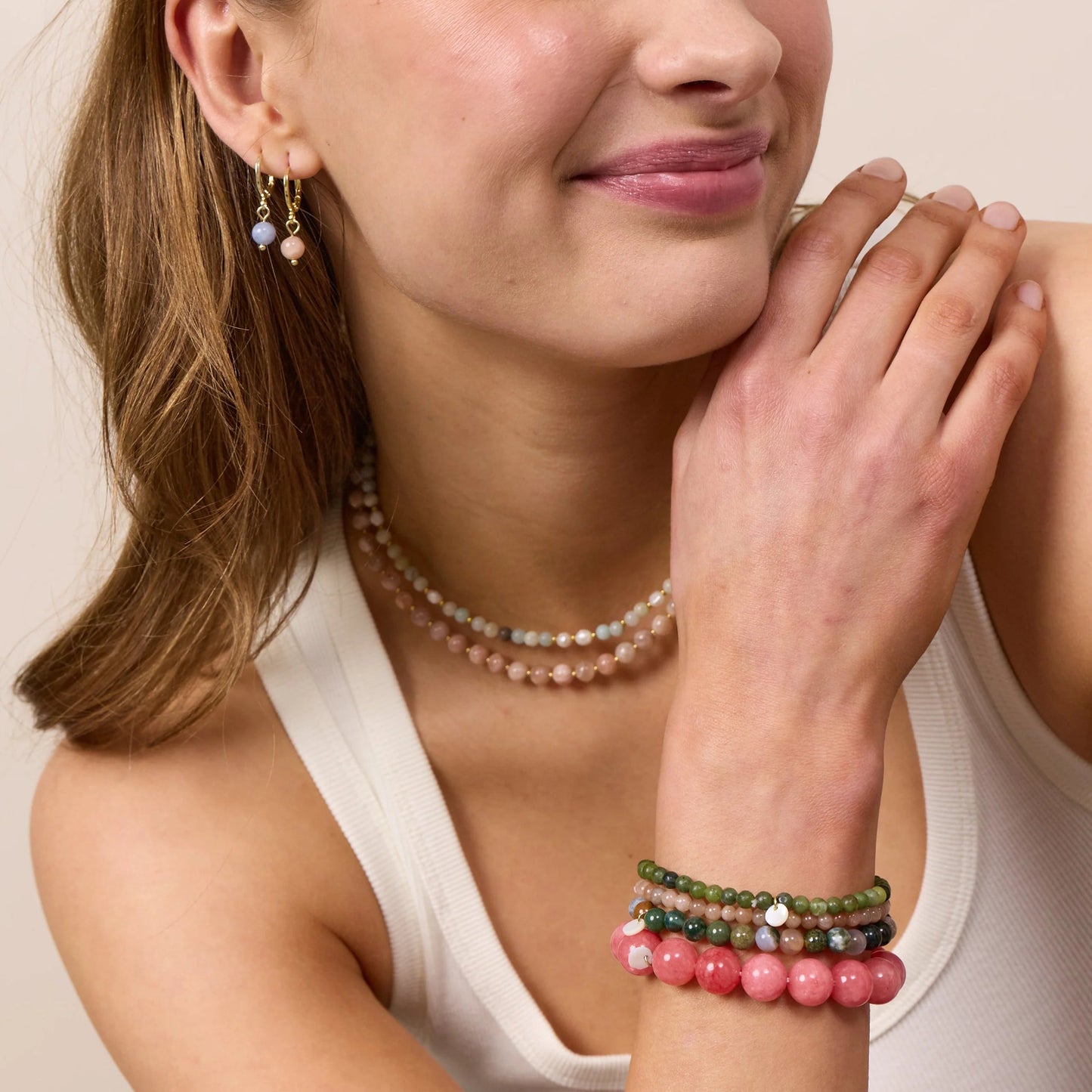 Petite Southern Jade Stretch / Armbånd / Lille