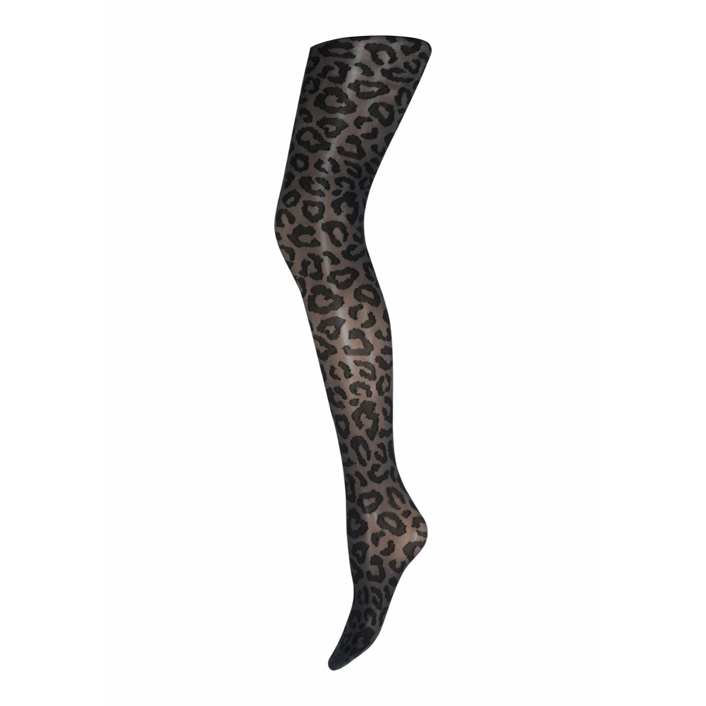 Leopard pantyhose / Anthracite