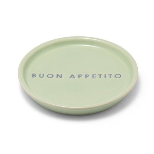 Ceramic petit four plate - BUON APPETITO light green ø8.5cm