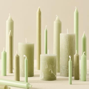 Kronelys mosgrøn rustik