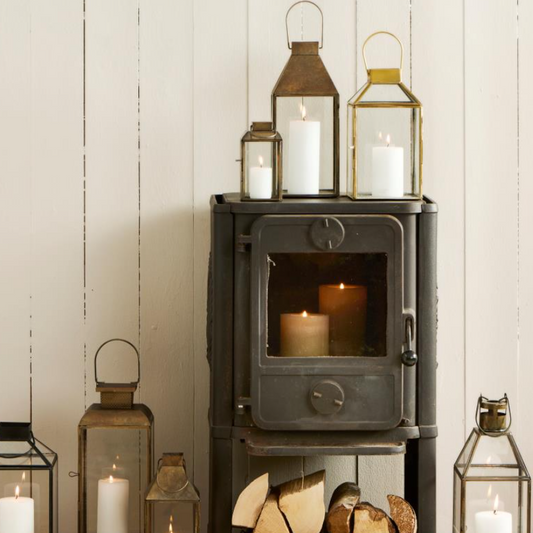 Lanterne Norr skrå glastop / Lille