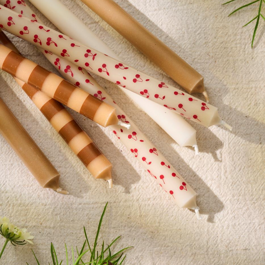 Kertelys m/røde kirsebær