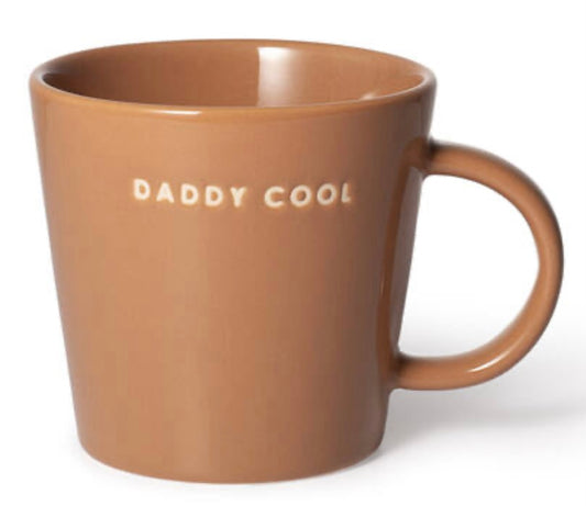 Ceramic tea cup 350 ml - DADDY COOL terracotta