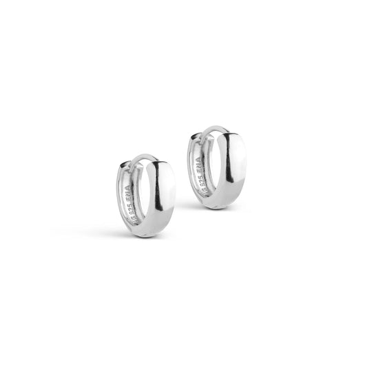 Classic Wide Hoops 5 mm - Silver
