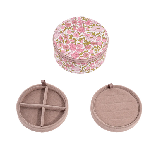 Jewelry box round / LIBERTY POPPY AND DAISY