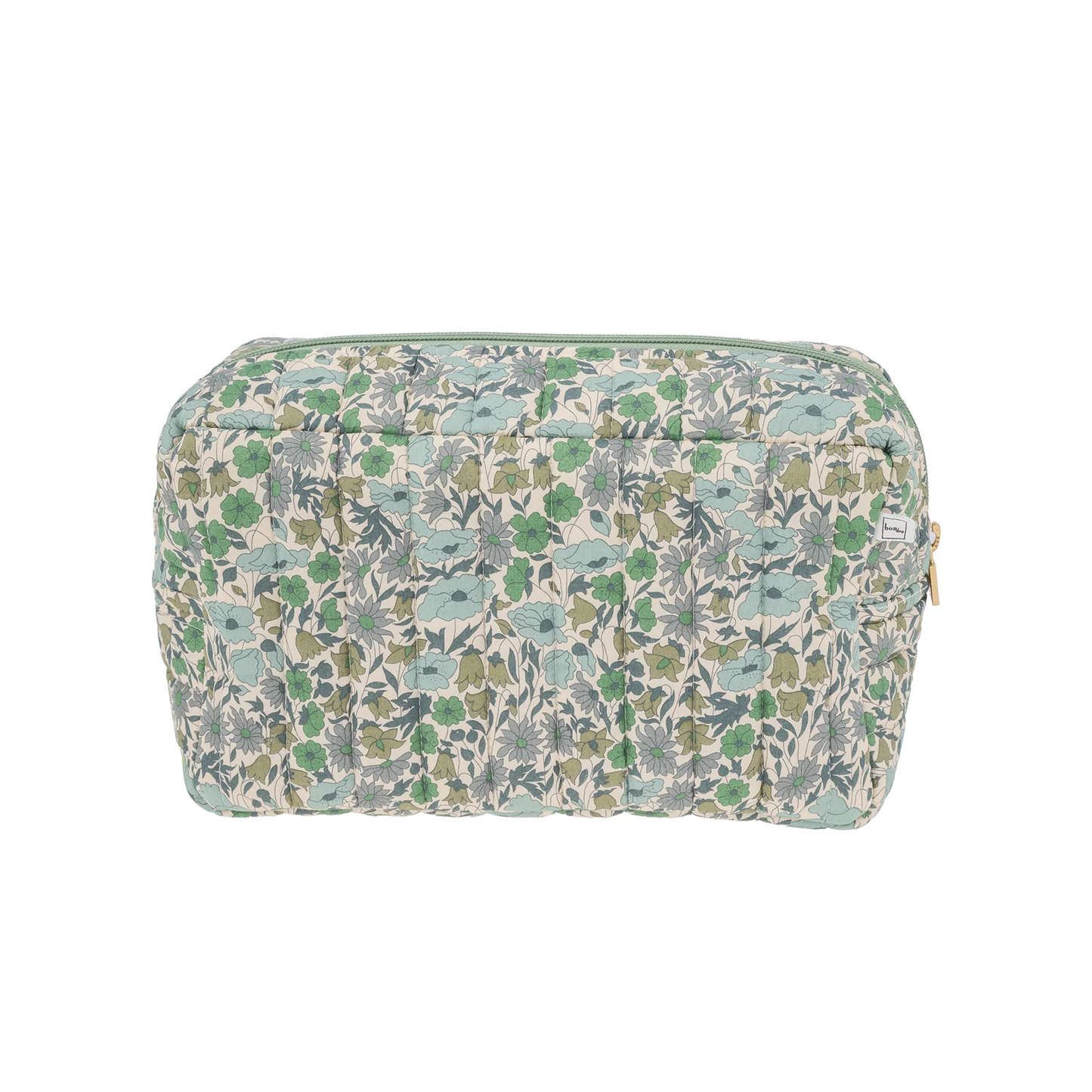 POUCH SQUARE / LIBERTY POPPY AND DAISY TEAL