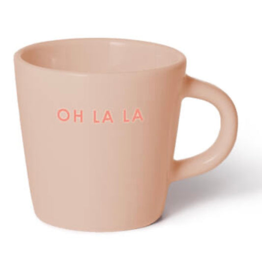 Ceramic espresso cup 80ml - OH LA LA beige