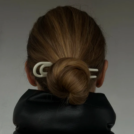 Jolie Hair Pin / Grey/Powder