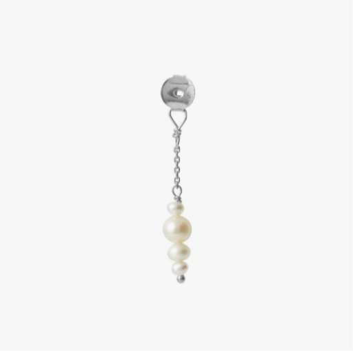 Petit Pearl Berries Behind Ear Silver - Single