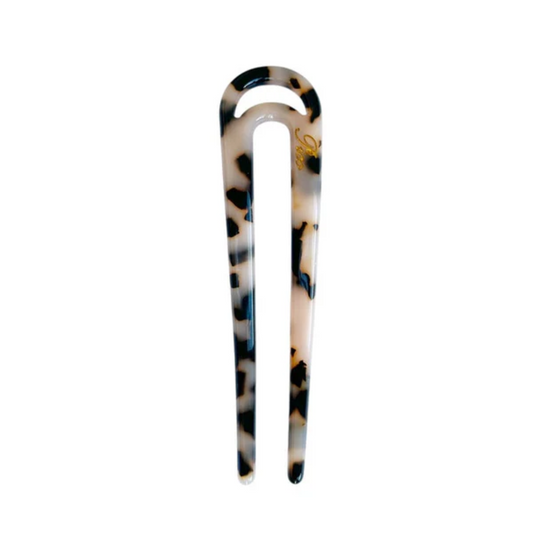 Jolie Hair Pin / White Leo