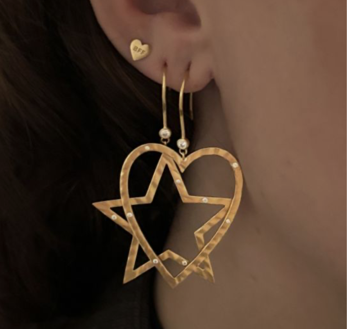 BFF Earring Gold - Single