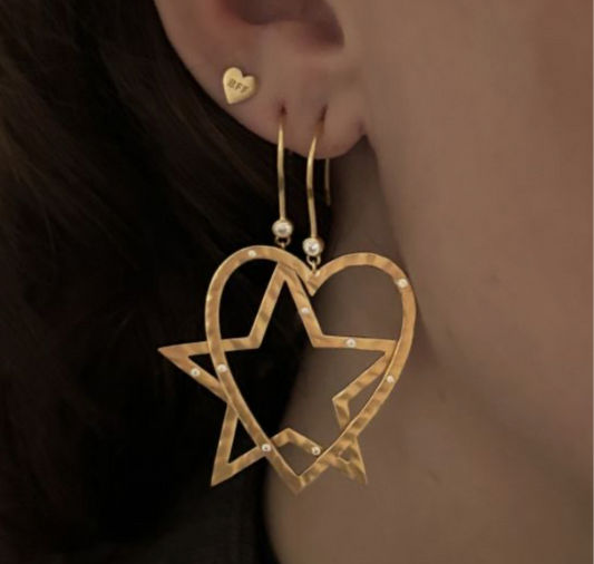 BFF Earring Gold - Single