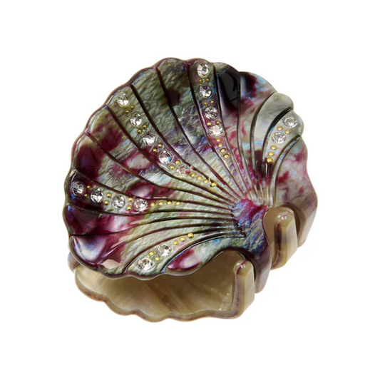 Petit Ariel hårklemme / Green/Purple Quazite