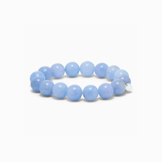 Chunky Akvamarin Stretch / Armbånd / Stor