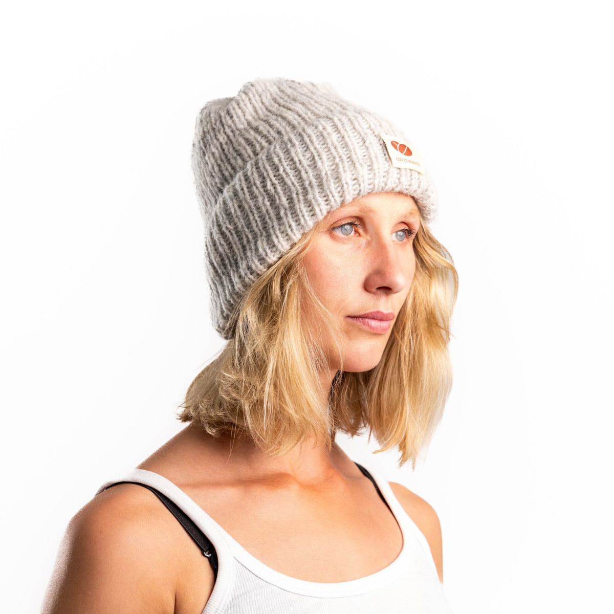 Sky beanie / Lysegrå