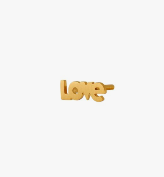 I love Earring Gold - Single