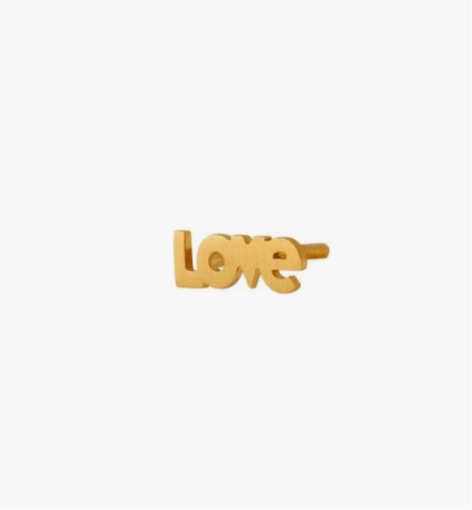 I love Earring Gold - Single