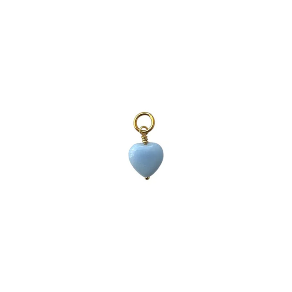 FRENCH HEART PENDANT / Vedhæng / Sky