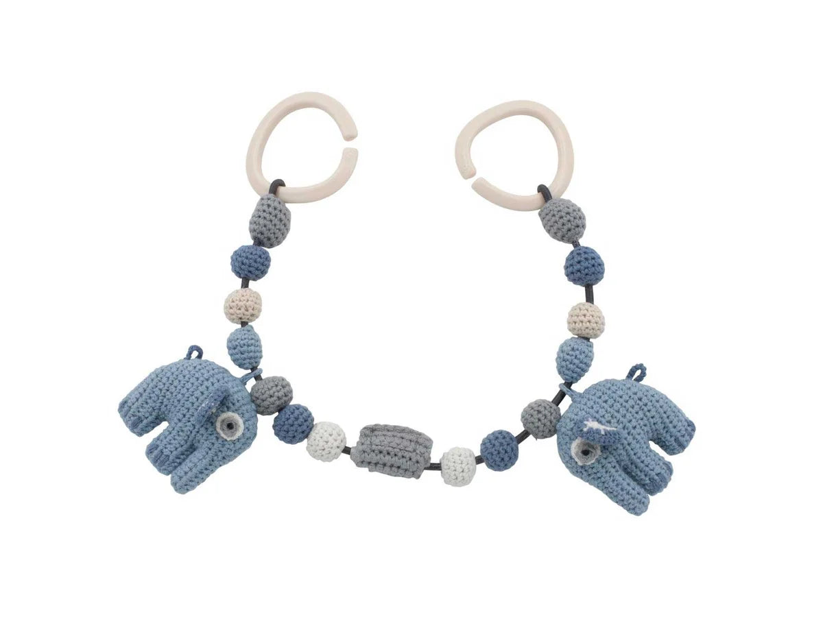 Hæklet barnevognskæde / Elefant