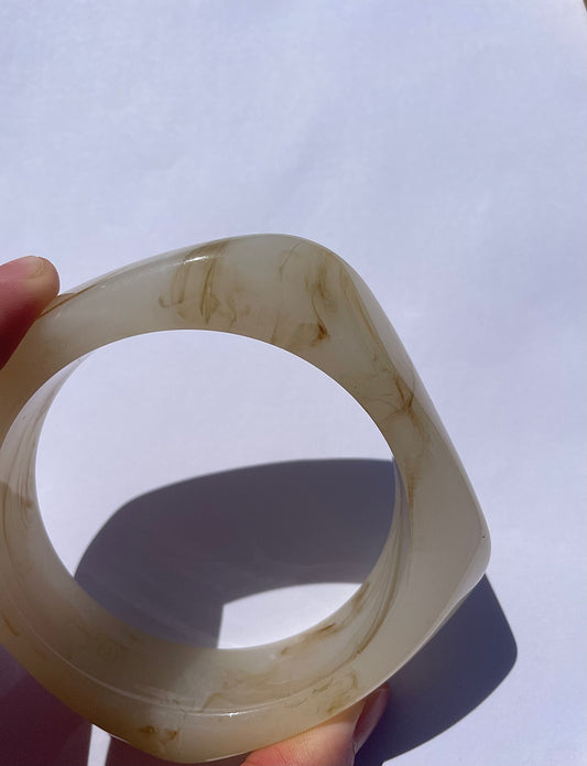 Estella Acetate Bracelet gråhvid