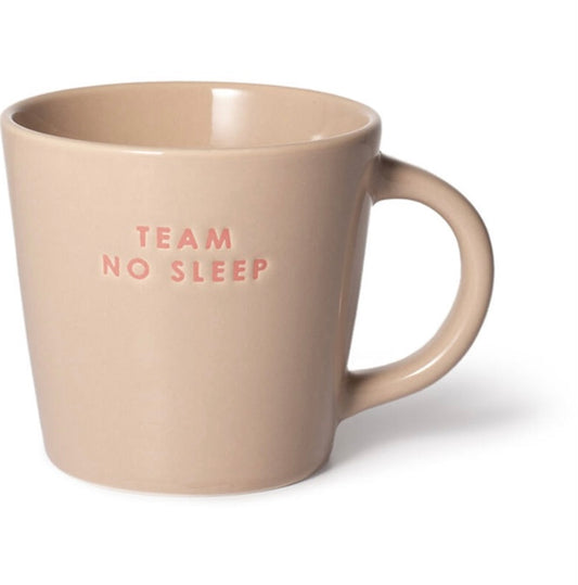 Ceramic cappucino cup 250ml - TEAM NO SLEEP beige