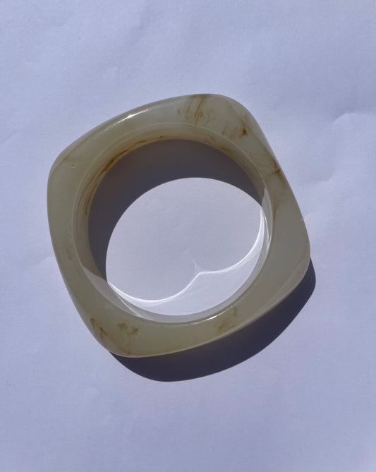 Estella Acetate Bracelet gråhvid