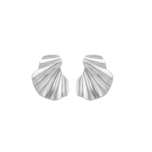 Wave earring Silver