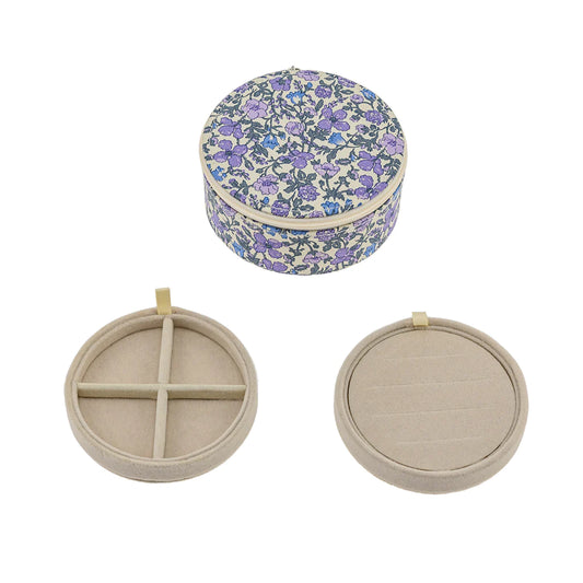 Jewelry box round / Liberty Meadow Lavender
