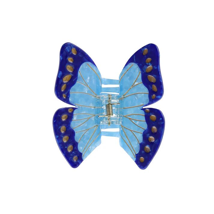 Morpho sommerfugl Hårklemme / blå